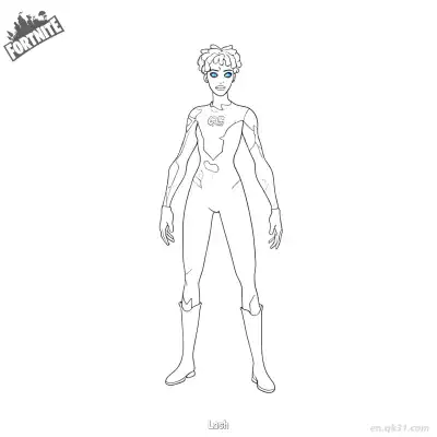 Free printable Lash 02 Coloring Page - Free PDF Printable Fortnite Coloring Sheets coloring page